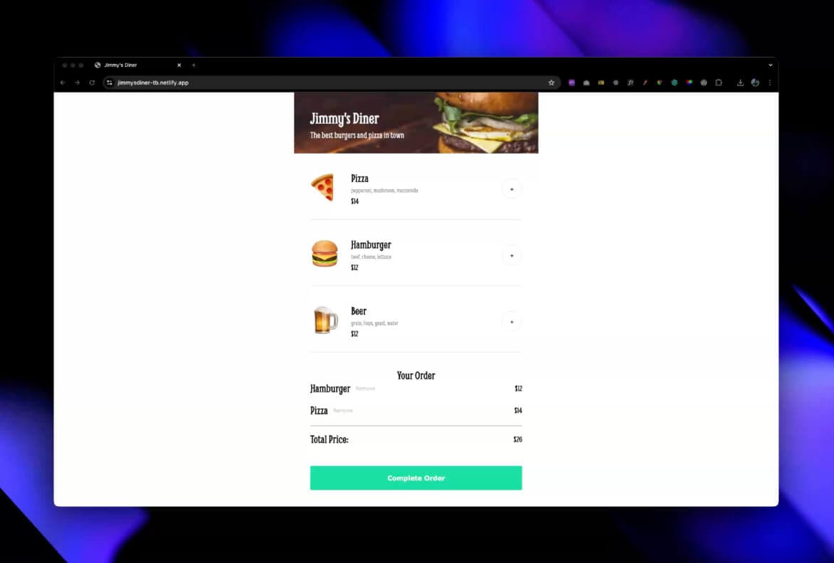 Food Ordering App